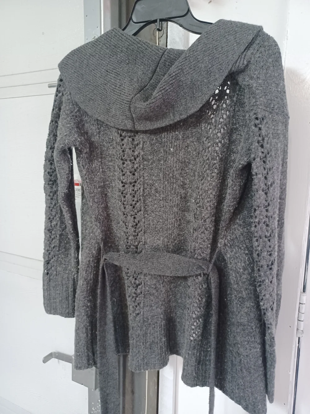Express Gray Knit Cardigan - Picture 3 of 4